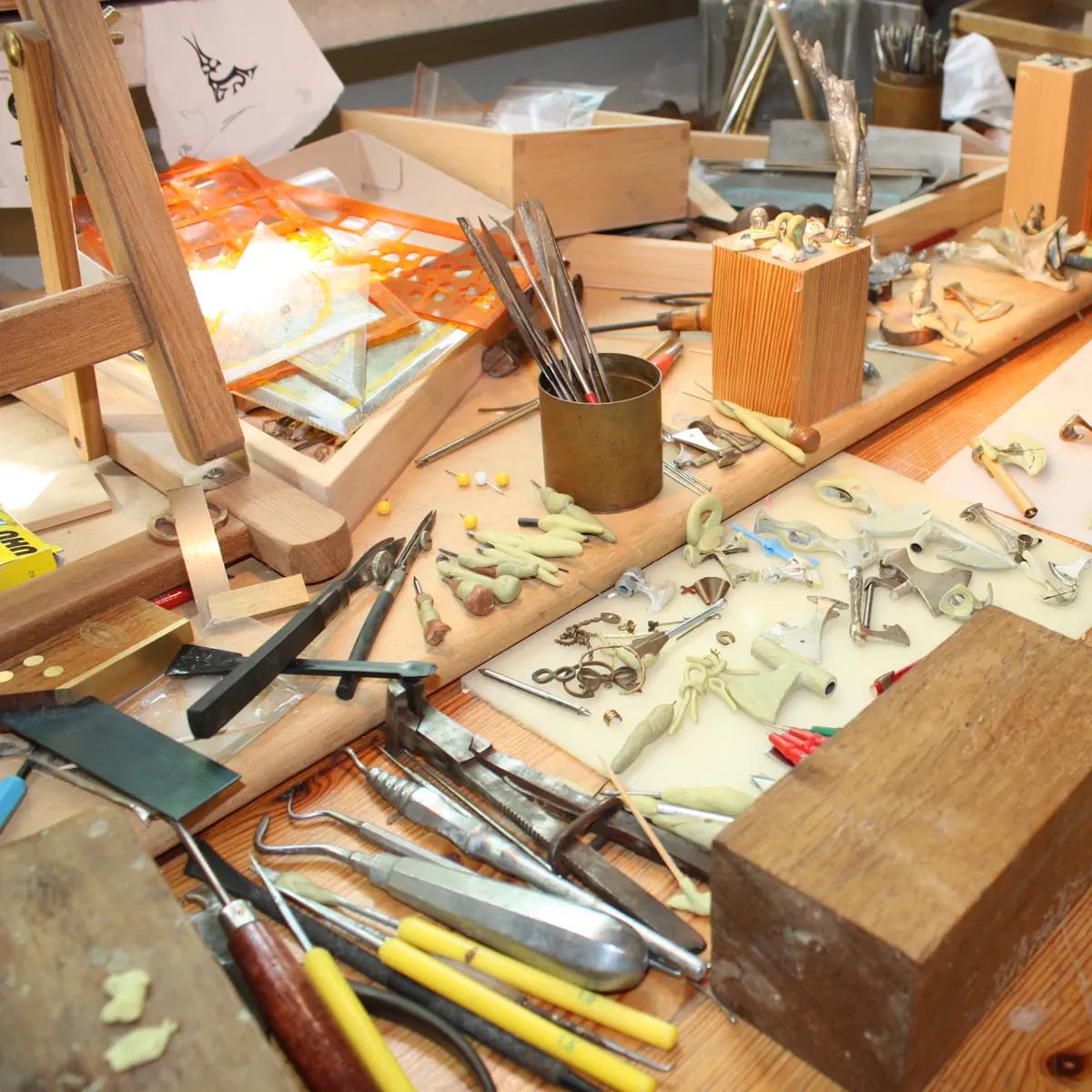 Das Atelier mit Urmodellen